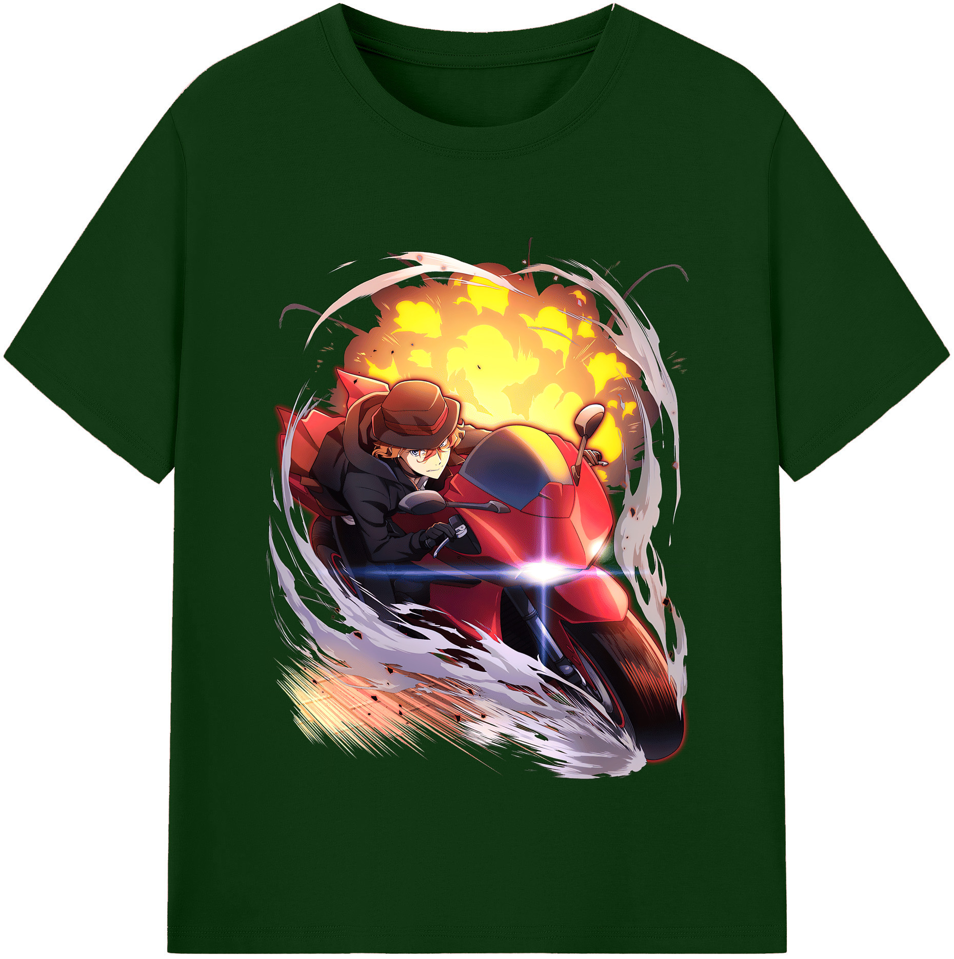 （画像用） 文豪ストレイドッグス Bungo Stray Dogs 綿100％半袖Tシャツ（フロントプリント）